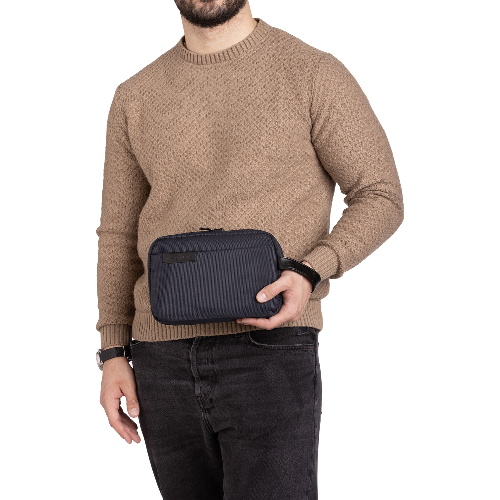 Pochette  da uomo Textile Polyester 25x17x8 cm