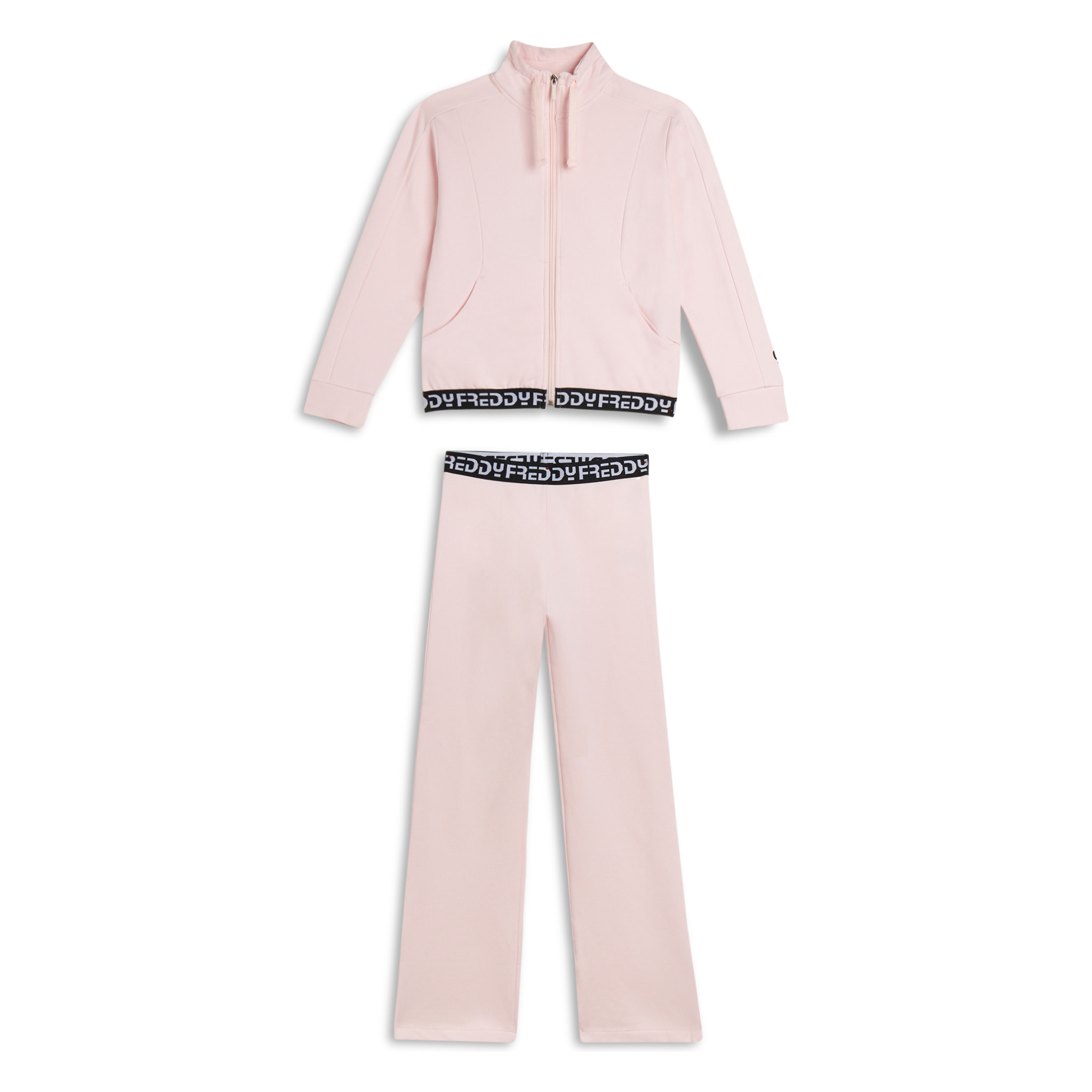 Tuta Bambina zip e collo alto con bande jacquard FREDDY