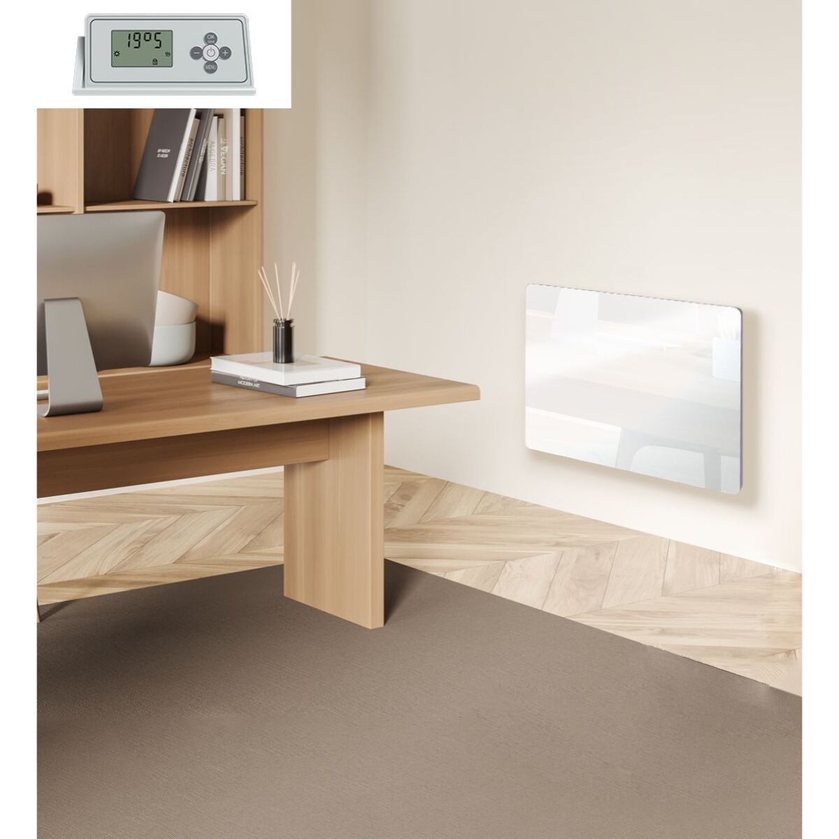 Panneau Rayonnant Verre 1000w