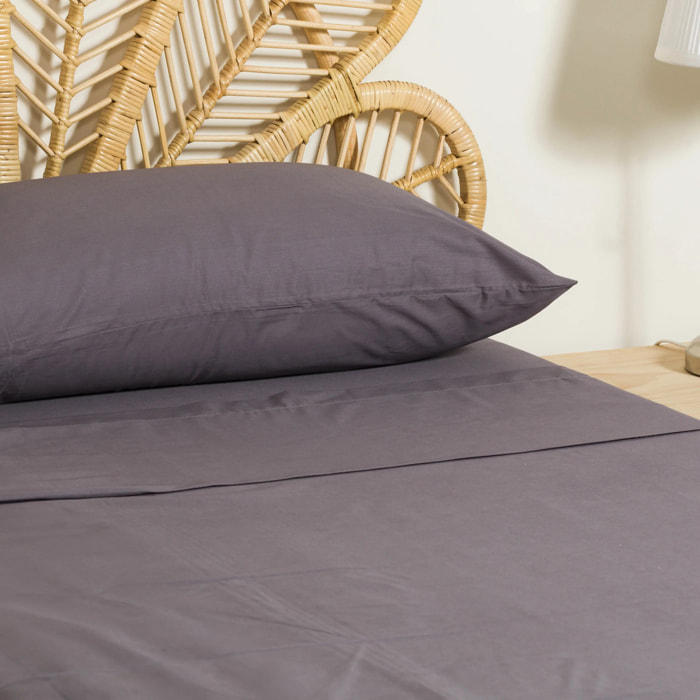 Set di lenzuola in cotone percalle lisce