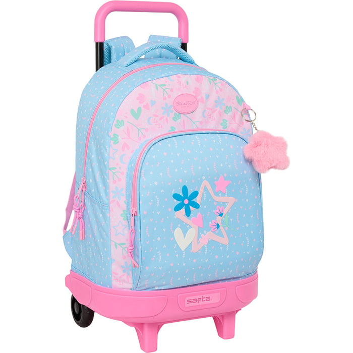 Mochila gde. c/ruedas compact extraible blackfit8 "smile"