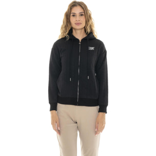 Felpa da donna invernale con zip e cappuccio a treccia 'Relaxed'