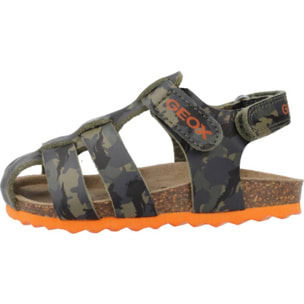 Sandalias Niño de la marca GEOX  modelo B SANDAL CHALKI BOY VERDE