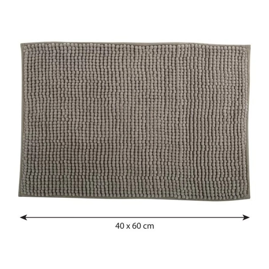 Tapis de bain Microfibre CHENILLE Taupe MSV