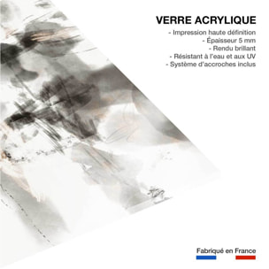 Tableau abstraite Chaos sauvage Tableau plexiglas