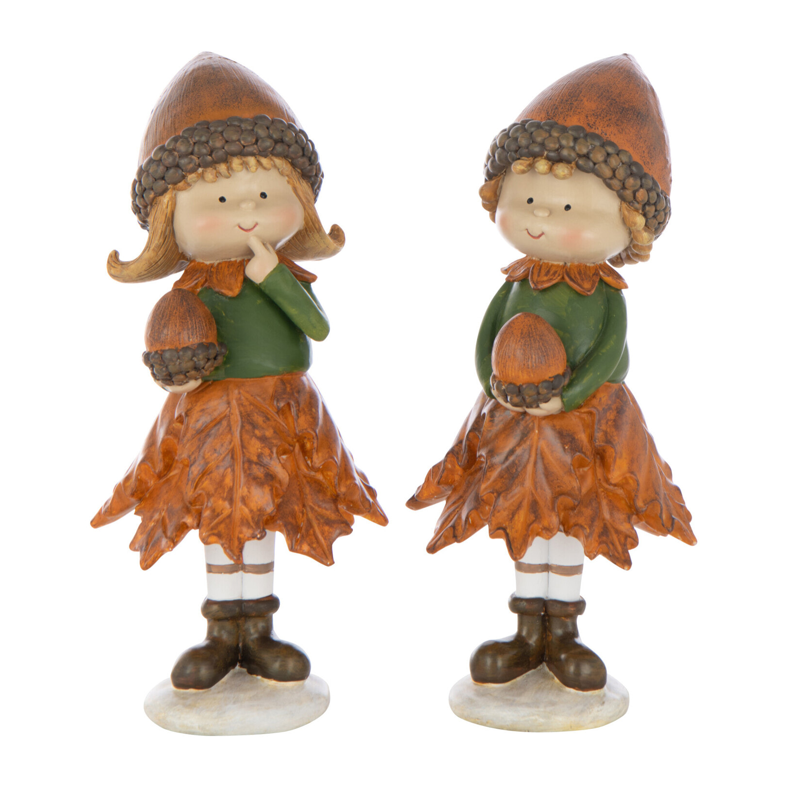 J-Line figurine Garçon + Fille - polyrésine - mix - large - 2 pcs