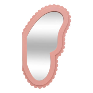 2 miroirs enfant papillon "Anna" rose 37x19cm