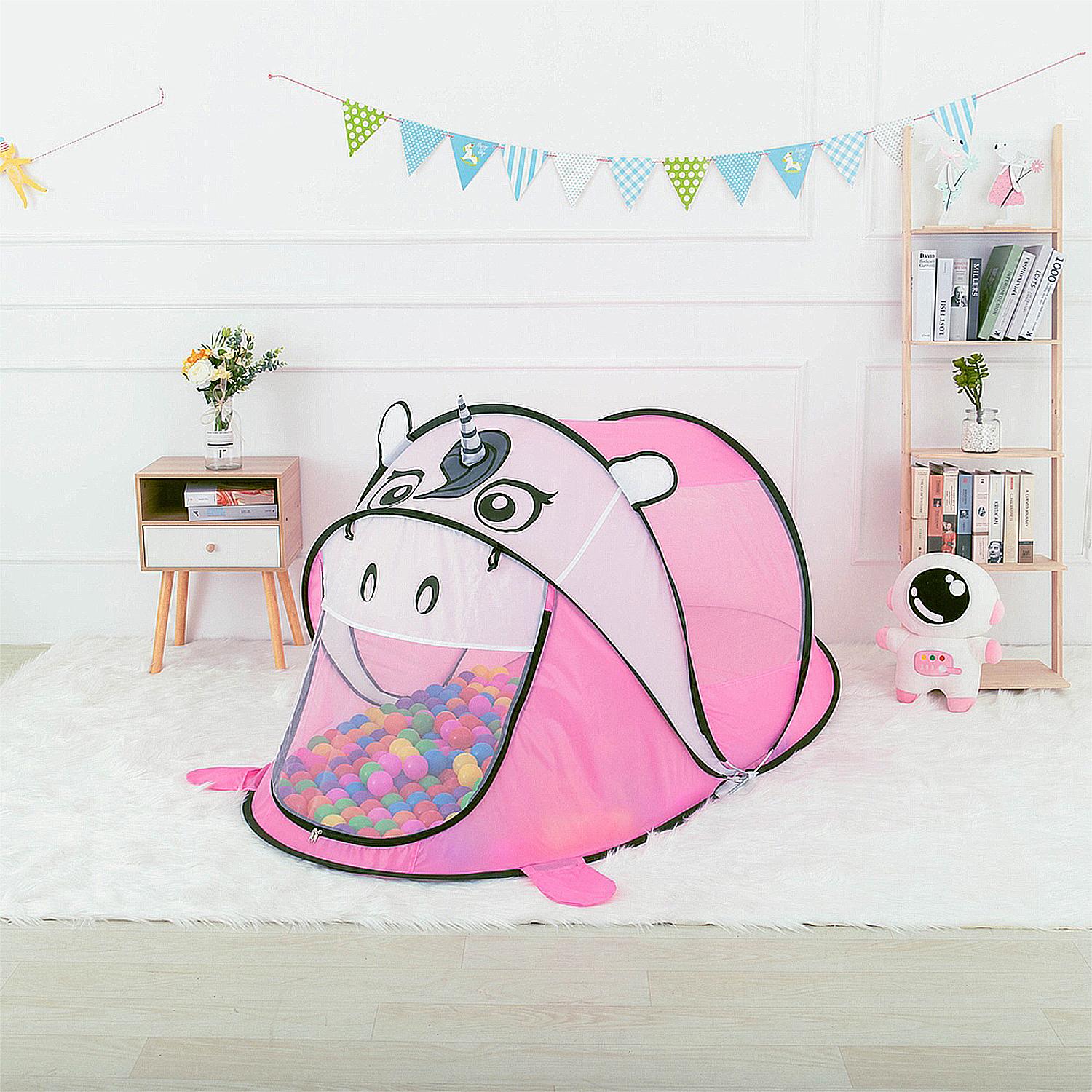 Tienda de campaña infantil Unicornio. 182x96cm. Juego al aire libre, plegable. Pop-up.