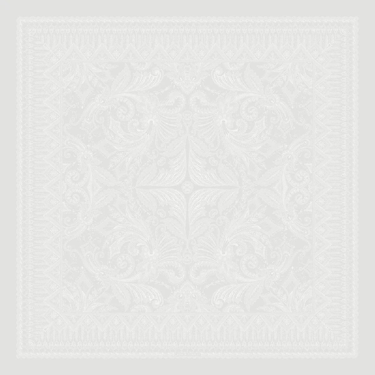 Nappe anti tache pur coton motif jacquard Grace perle