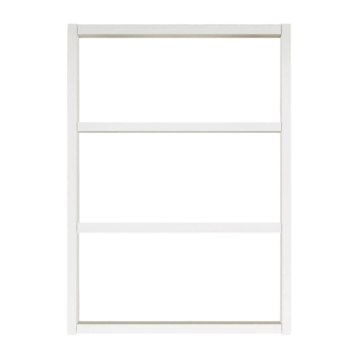 Mensola Dalbier, Scaffale, Ripiano a muro, Scaffalatura multiuso, 43x9h60 cm, Bianco