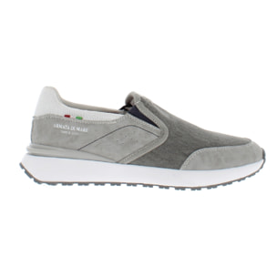 Armata di Mare Scarpe Uomo Slip-On Casual con Soletta Rimovibile in Memory Foam AMU S24D549 Grey