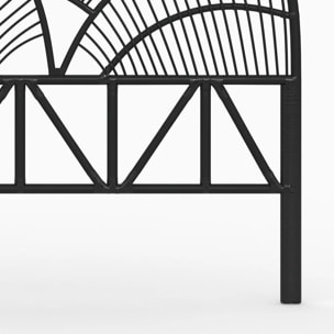 Tête de lit en rotin noir 160 cm - Séléné
