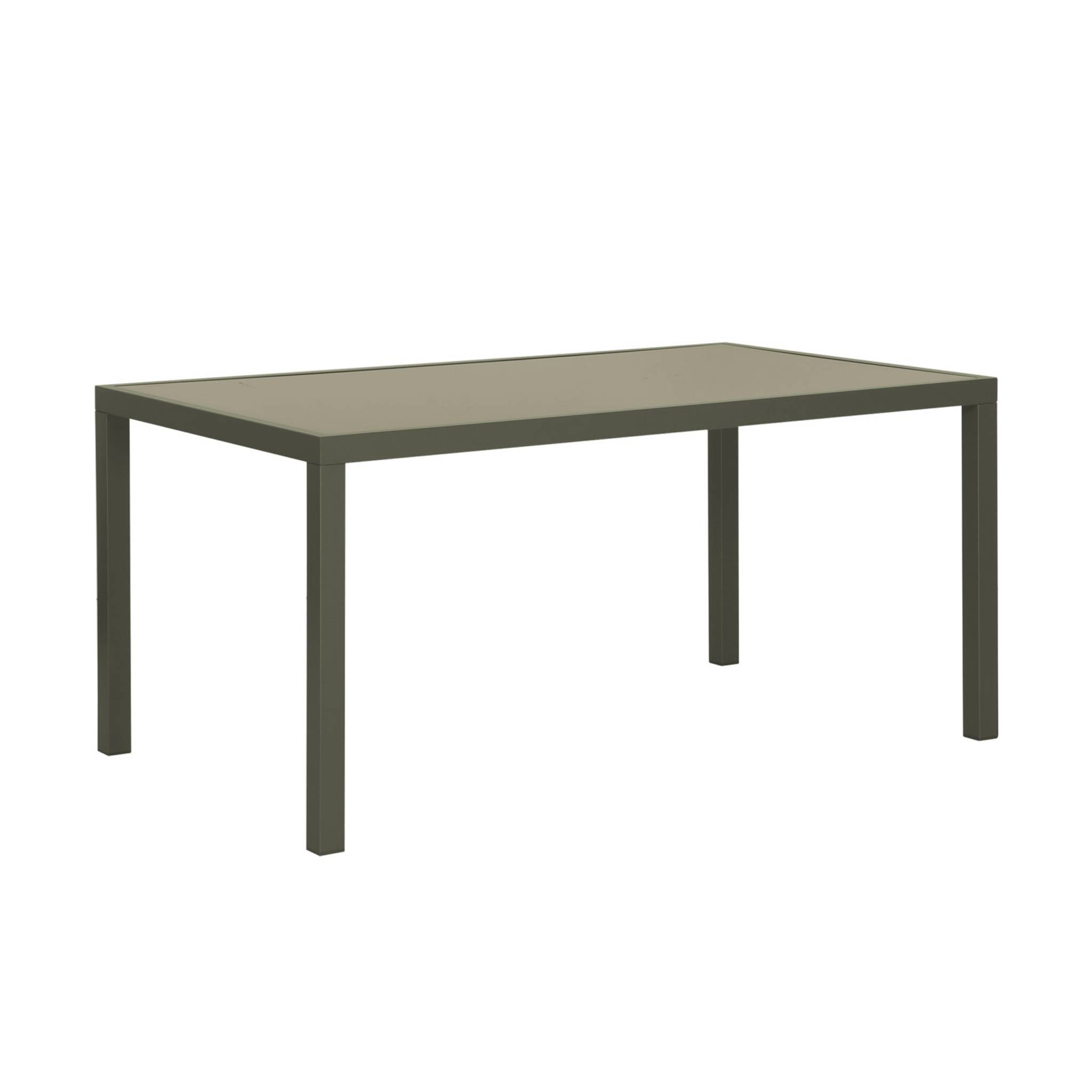 Table de jardin aluminium + 6 assises CAPUA 150