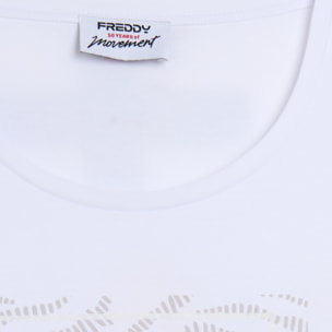 T-shirt con Logo FREDDY su Grafica Ondulata