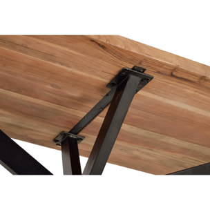 Mesa de comedor - madera de acacia y metal