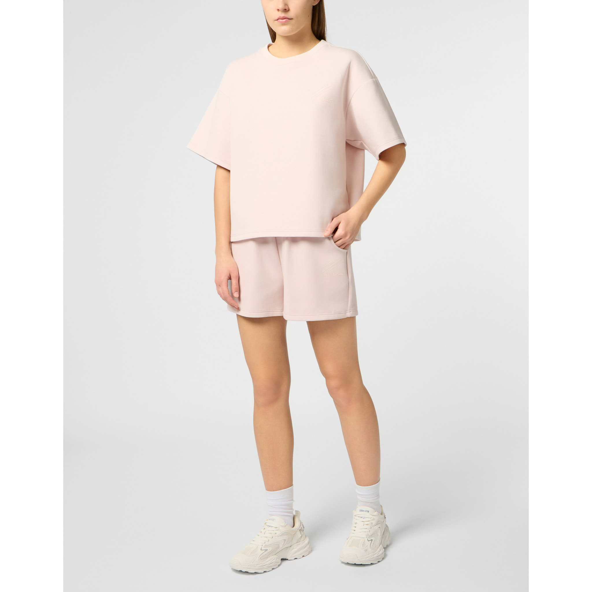 PLEIN SPORT Round Neck T-Shirt Icon Scratch