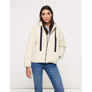 Chaqueta con Capucha Beige - Dumosa