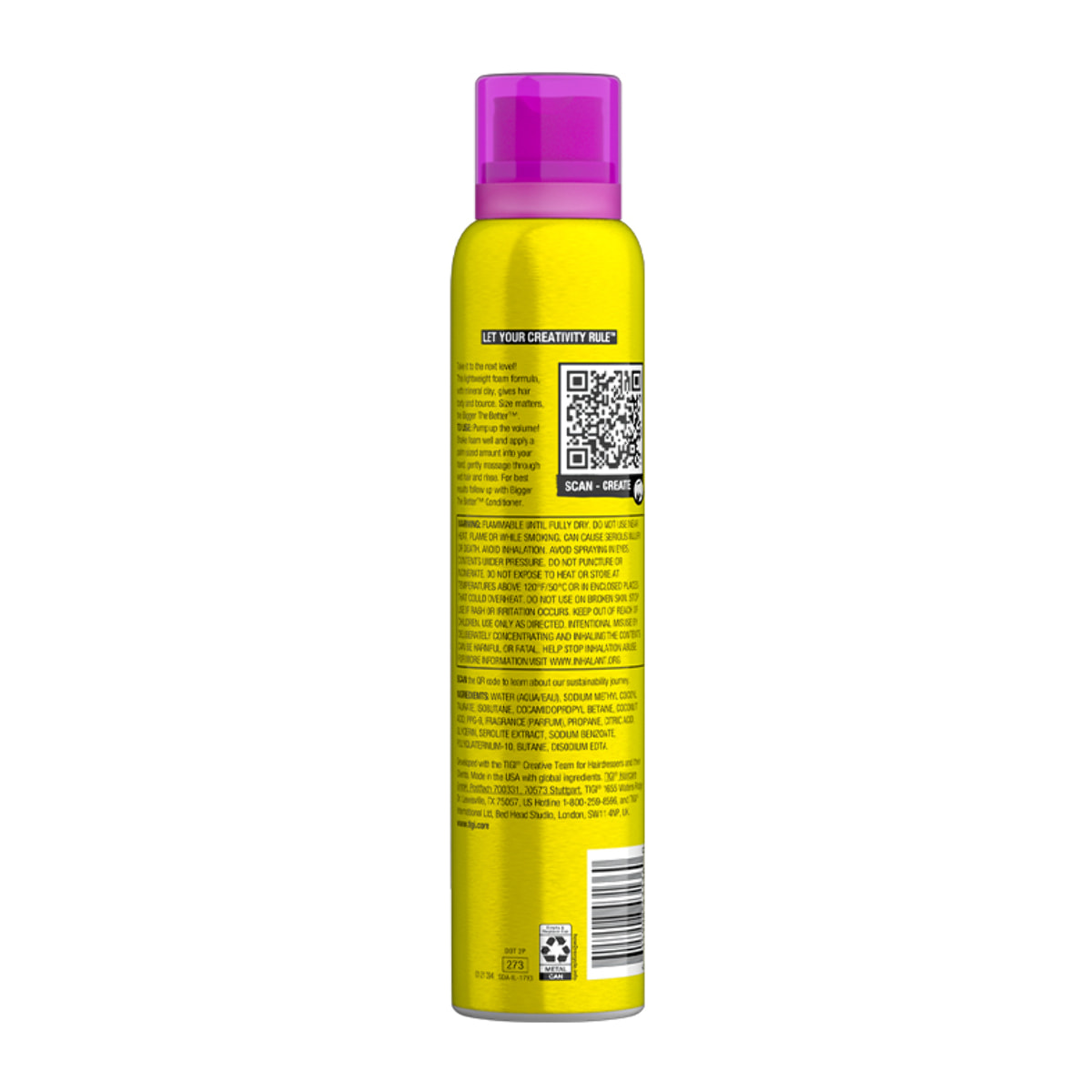 TIGI Bed Head Bigger The Better Volume Foam Shampoo 200ml
