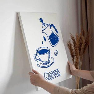 Tableau cafetière et tasse Coffee Toile imprimée