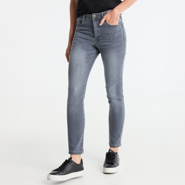 Jeans Cher-Malya - skinny fit - algodón - gris denim