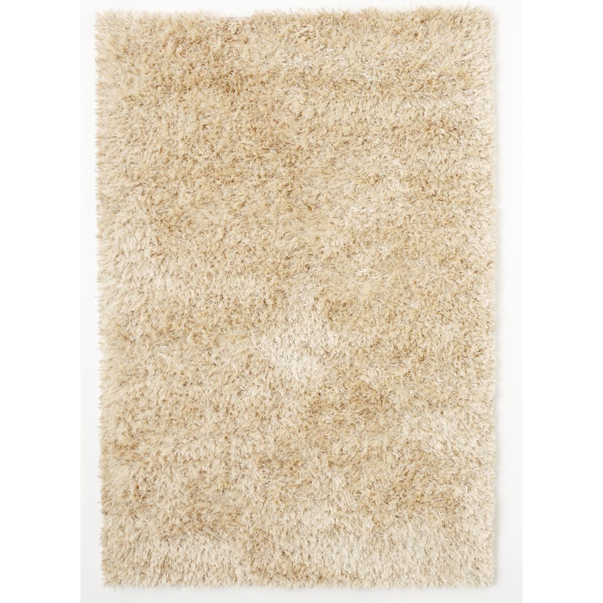 Tapis shaggy fait main motif uni HAGO