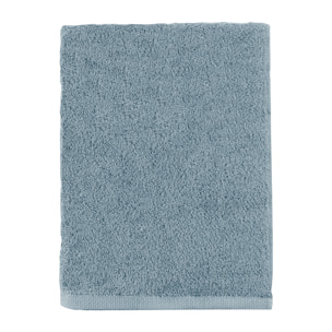 Drap de bain uni en coton, AQUA, Bleu Baltique