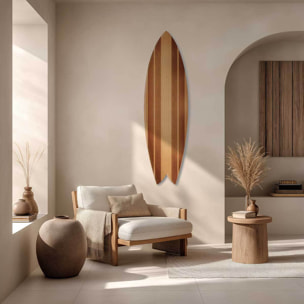 Planche de surf decorative Pacific wood Tableau alu Dibond