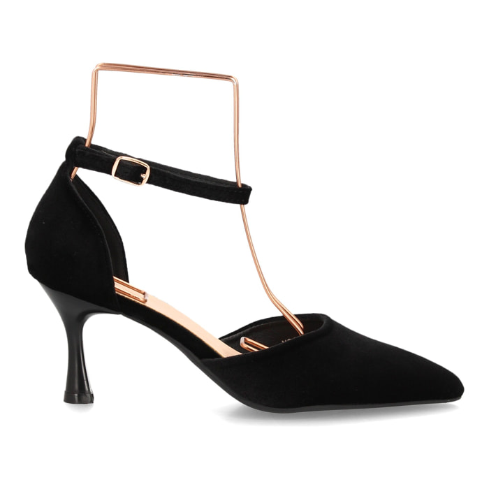 Zapato elegante con tiras aterciopelado