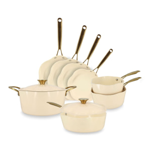 Batterie de cuisine en aluminium recyclé en forme de fleurs DAHLIA