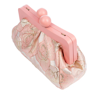 Bormida Bolso bandolera Mujer. Fabricado en madera y tela con diseños florales.