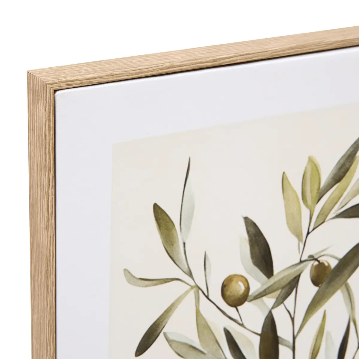 Toile imprimée encadrée Claudia vert 45x60cm