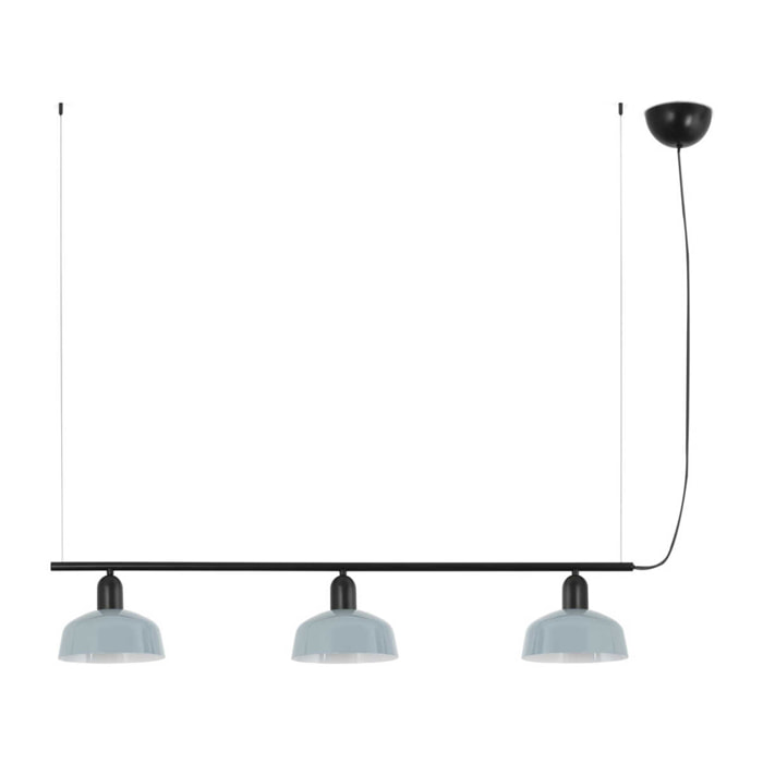 TATAWIN S metallo 3L Lampada a sospensione blu grigiastro
