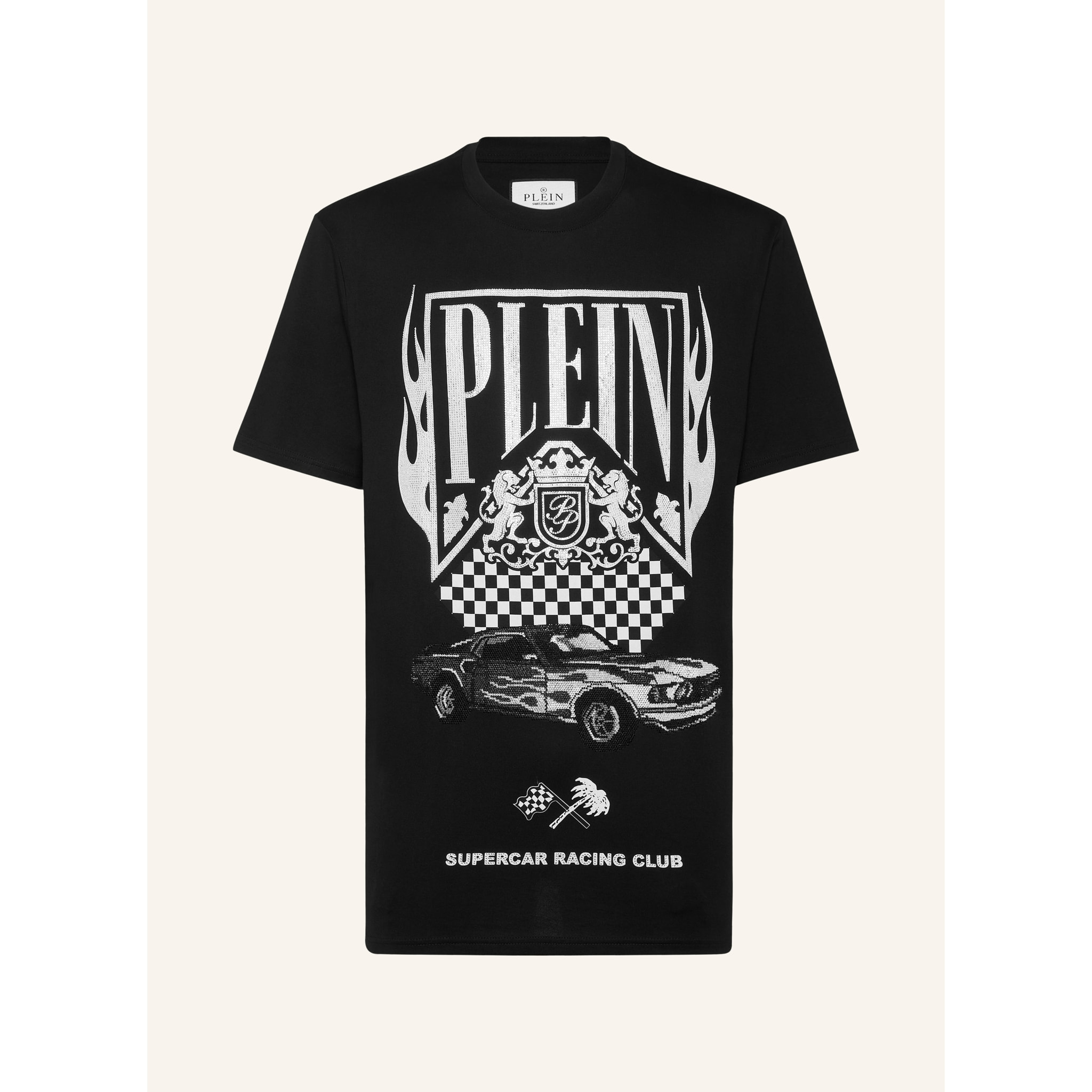 PHILIPP PLEIN T-Shirt Round Neck RACING