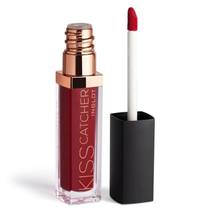 INGLOT Kiss Catcher Liquid Lipstick Red Of Desire 05, Gloss labial liquído hidratante con color, Vegano, Alta pigmentación. 5,5ml