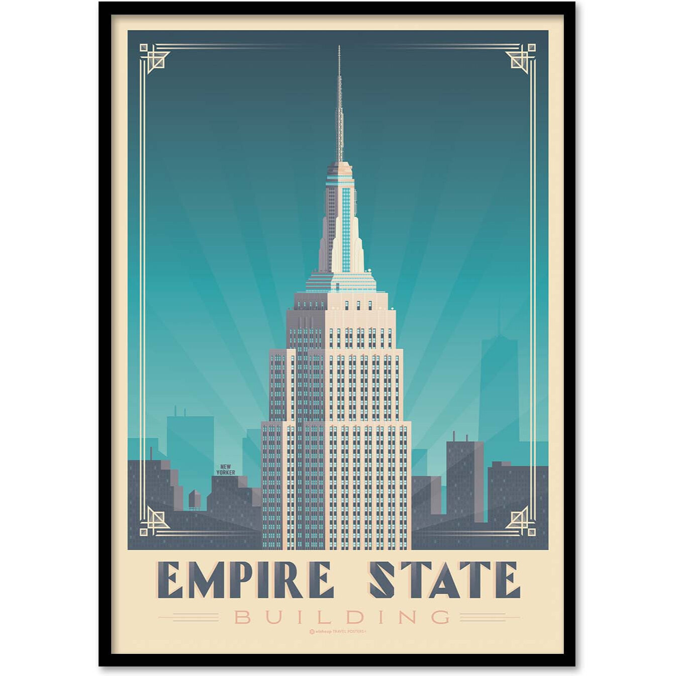Affiche - Empire State Building - Olahoop Travel Posters