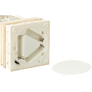 J-Line boule de neige Lanterne Bonhomme De Neige - plastique - blanc - 2 pcs