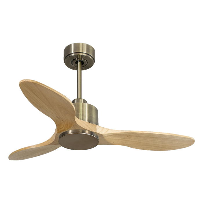 Ventilateur de plafond Réversible  Thermostat Wifi Moteur à courant continu Toits en pente Télécommande Hypersilence Mémoire