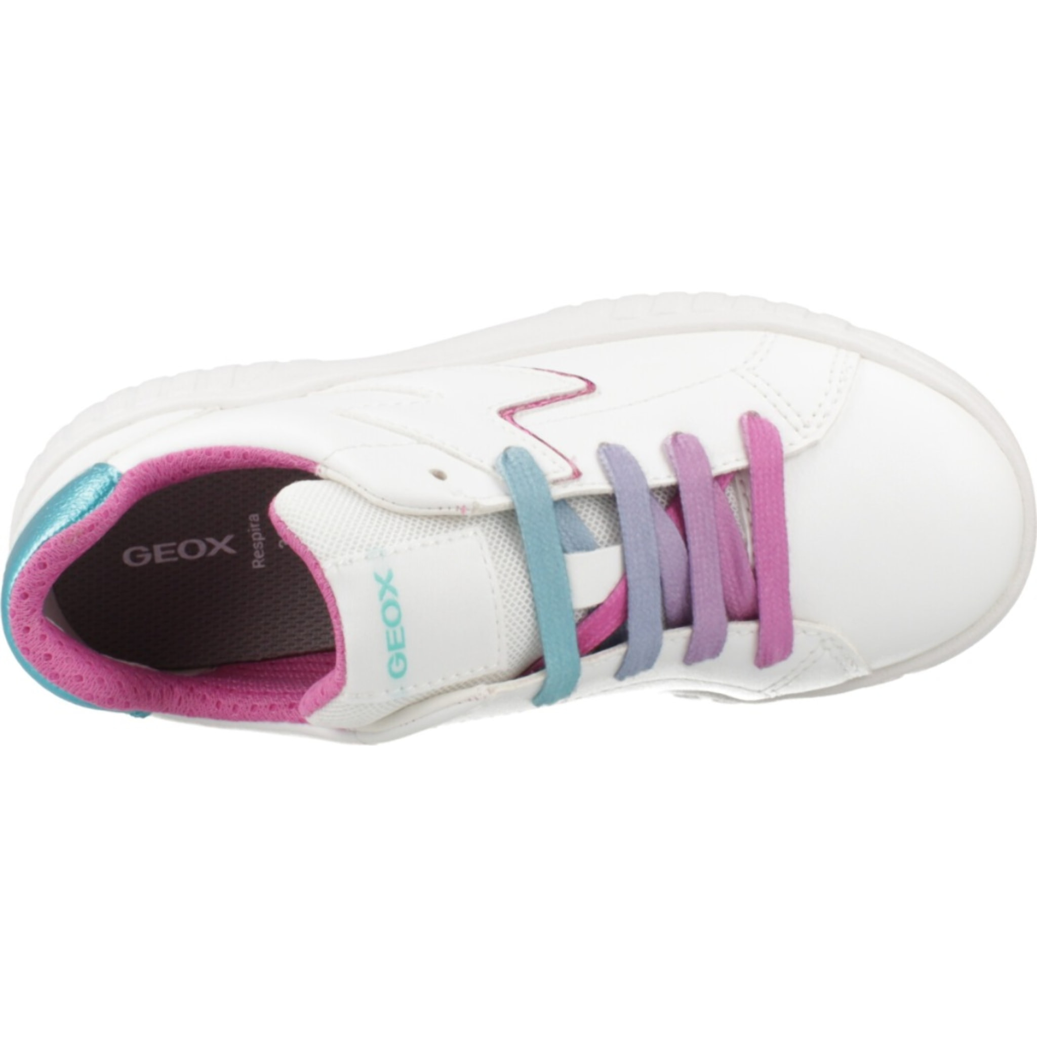 Zapatillas Niña de la marca GEOX  modelo J MIKIROSHI GIRL BLANCO