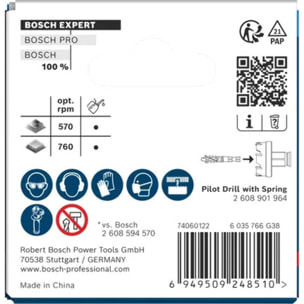 Scie trépan EXPERT Sheet Metal PC Plus Ø21mm - BOSCH - 2608901953