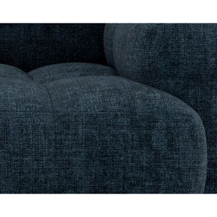 Grace - canapé modulable 3 places en velours texturé - Bleu