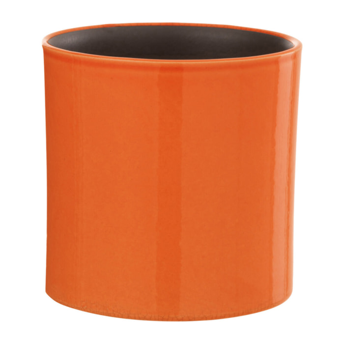 J-Line cache-pot Flexible - céramique - orange - extra small - Ø 14.5 cm