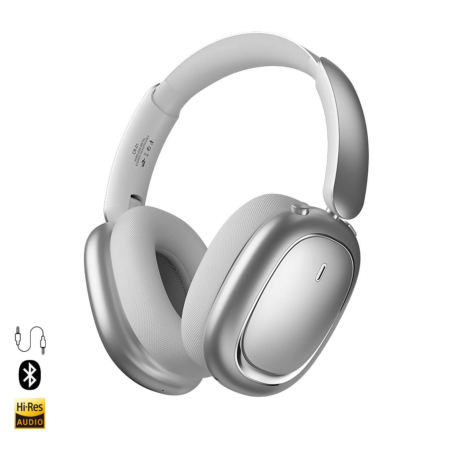 Cascos bluetooth CR-01 con batería recargable.