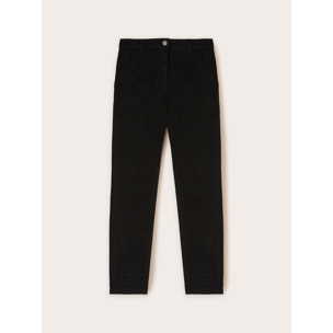Motivi - Pantaloni chino Kendall in drill di cotone - Nero