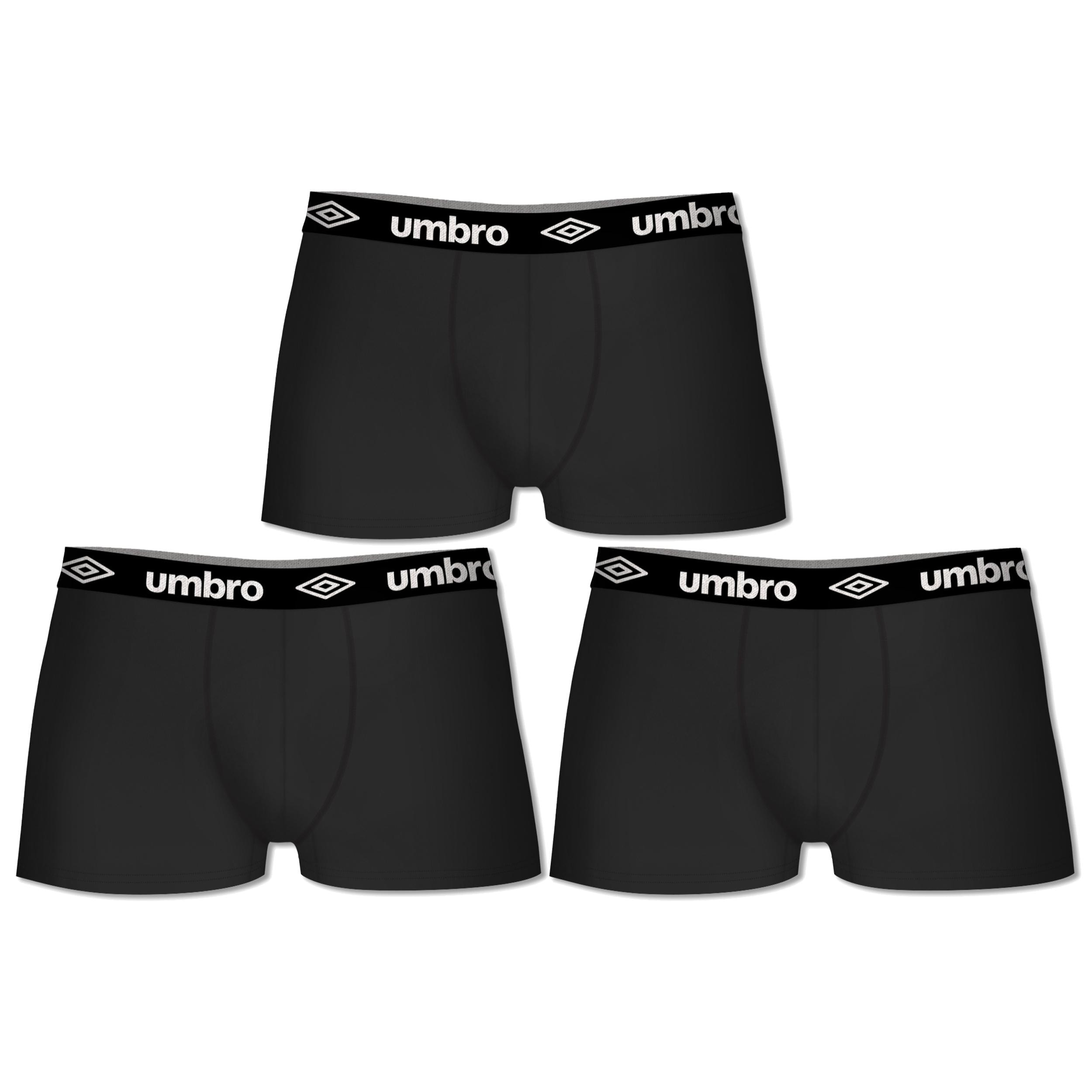 Pack 3 calzoncillos UMBRO en color negro para hombre