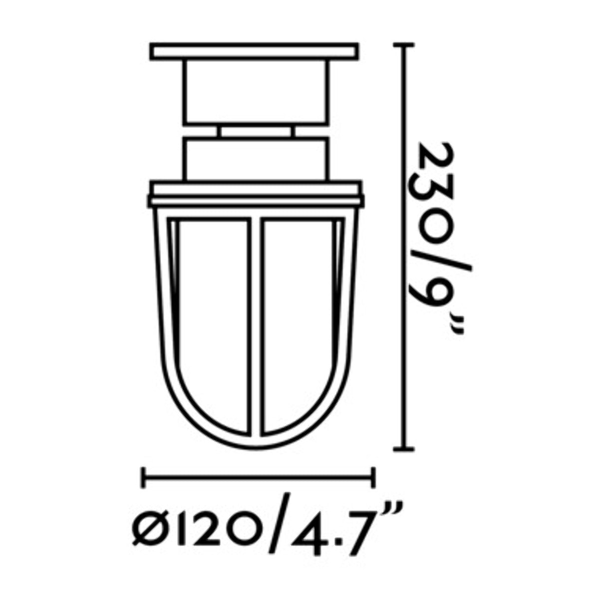 MAUREN Plafón/ sobremuro latón