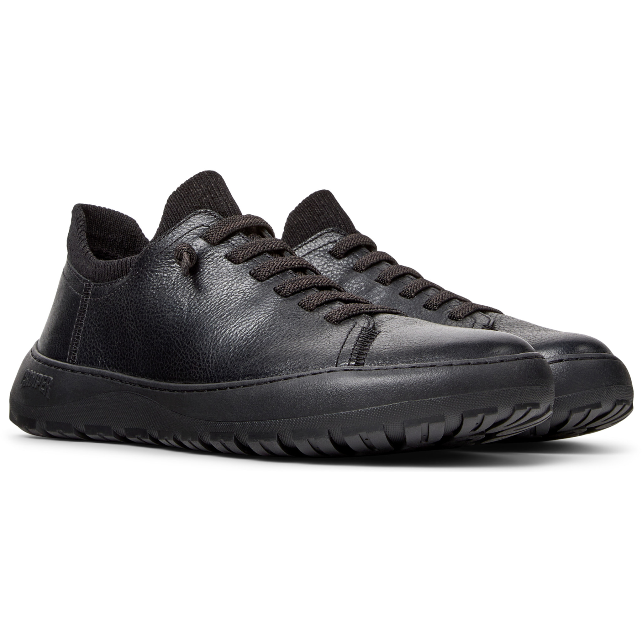 Zapatillas - CAMPER Peu Serra - Negro - Piel de ante