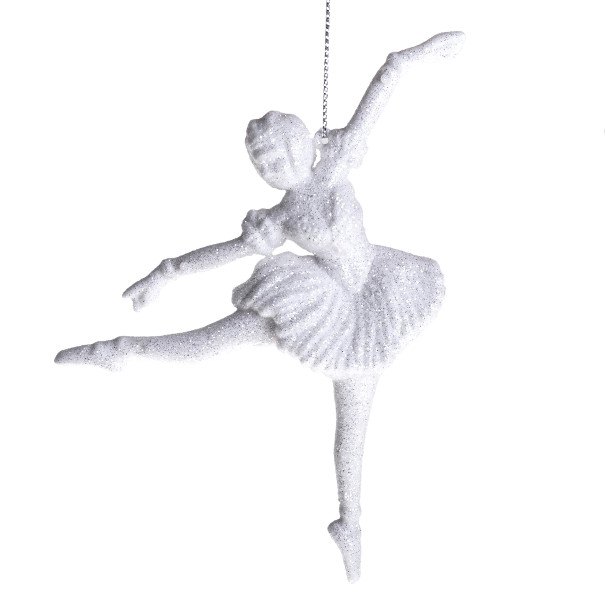 Ballerina con Glitter - Pezzi 12 - Colore Bianco - 10x15Hx3cm - Bianchi Dino