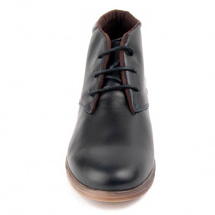 Botín De Cuña - Azul - Altura: 4 Cm