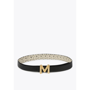 Cintura double face stampa dalmata