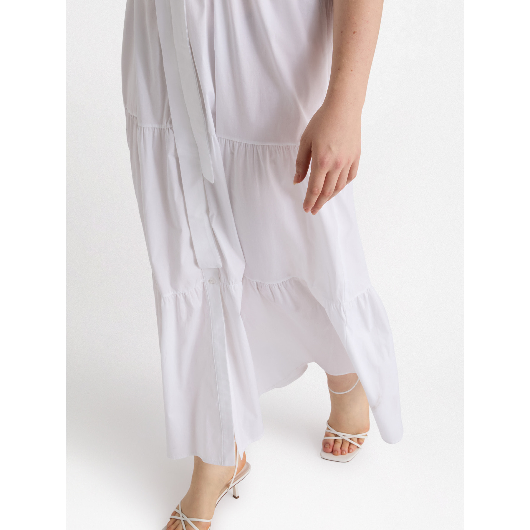 Fiorella Rubino - Vestido camisero largo - Blanco